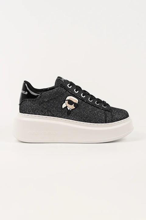 Karl Lagerfeld sneakersy skórzane ANAKAPRI damskie kolor czarny KL63531N - zdjęcie produktu nr 1