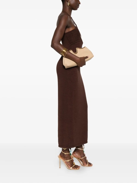 Cult Gaia Valma curved-frame chain clutch - Neutrals - zdjęcie produktu nr 1