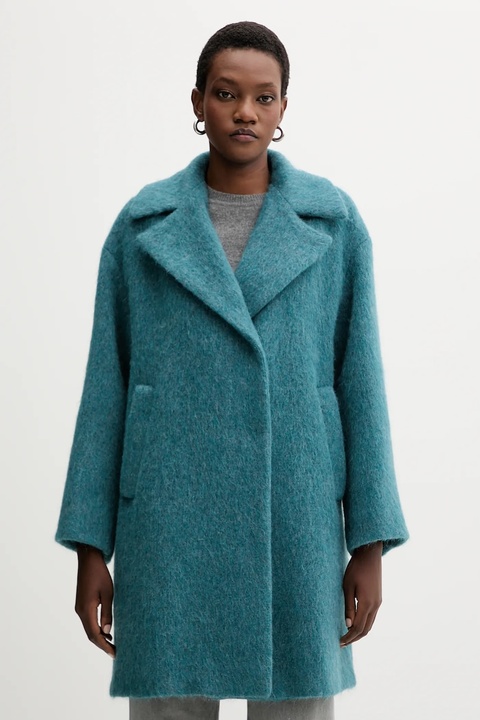 Weekend Max Mara płaszcz z wełną RADA kolor zielony 2525016142600 - zdjęcie produktu nr 1