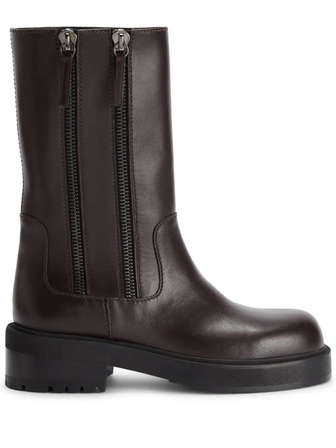 Giuseppe Zanotti Foustine leather ankle boots - Brown - zdjęcie produktu nr 1
