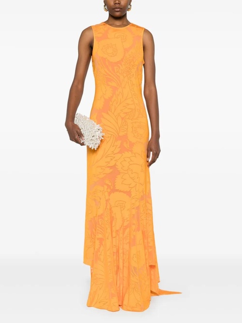 ETRO jacquard maxi dress - Orange - zdjęcie produktu nr 2