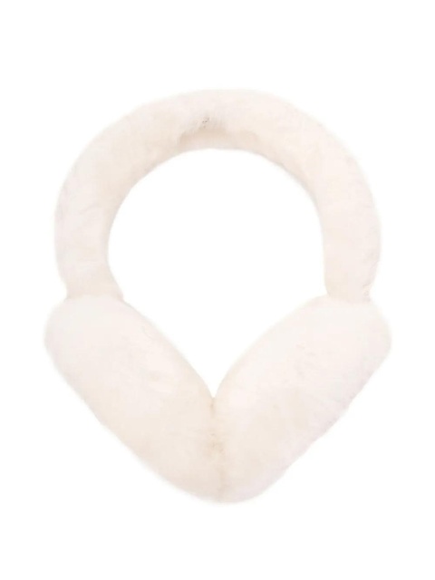 UGG sheepskin logo-embroidered earmuffs - Neutrals - zdjęcie produktu nr 1