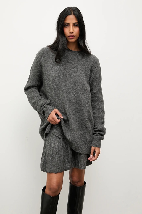 Answear.LAB sweter i spódnica damski kolor szary - zdjęcie produktu nr 2