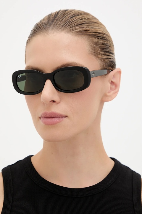 Ray-Ban okulary przeciwsłoneczne damskie kolor czarny 0RB2221 - zdjęcie produktu nr 1