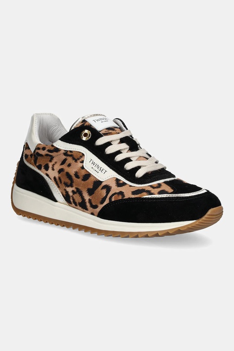 Twinset sneakersy damskie kolor brązowy 252TCP028 - zdjęcie produktu nr 1
