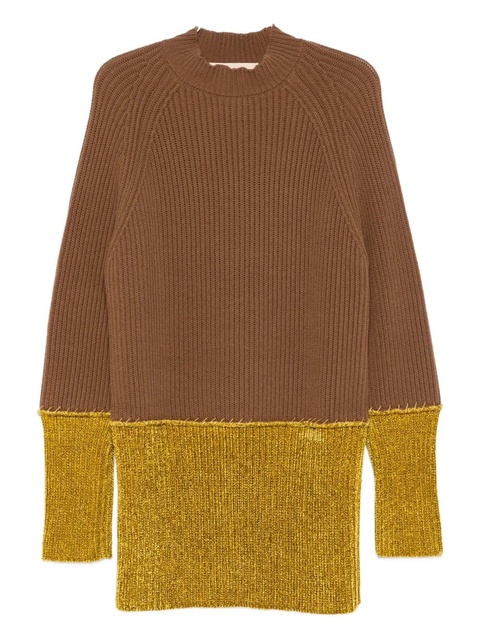 Marni ribbed colour-block sweater - Brown - zdjęcie produktu nr 1