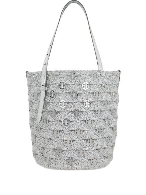 Rabanne crochet tote bag - Silver - zdjęcie produktu nr 1