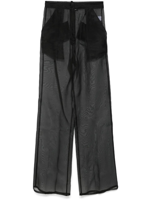 Oséree crystal-embellished wide-leg trousers - Black - zdjęcie produktu nr 1