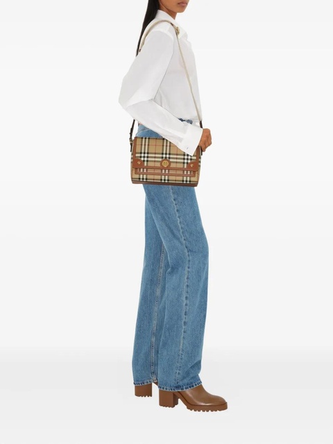 Burberry checked cross body bag - Neutrals - zdjęcie produktu nr 2