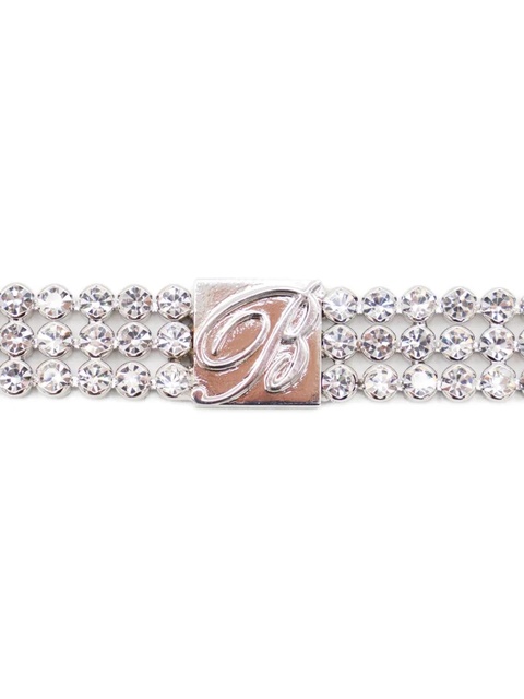 Blumarine crystal-embellished necklace - Silver - zdjęcie produktu nr 2