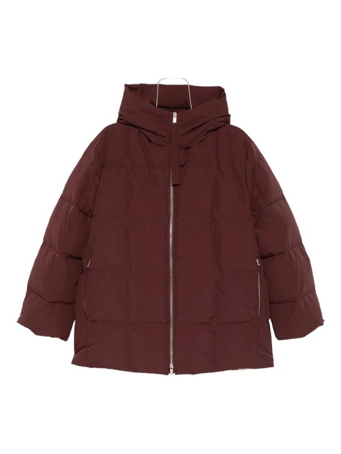 Jil Sander hooded-neck padded jacket - Red - zdjęcie produktu nr 1