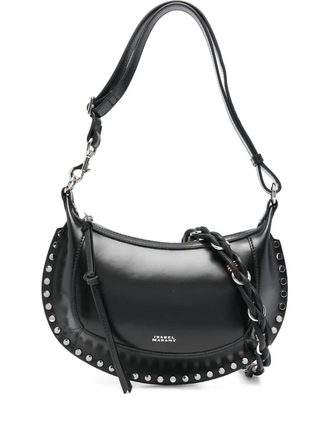 ISABEL MARANT Oskan Moon studded shoulder bag - Black - zdjęcie produktu nr 1