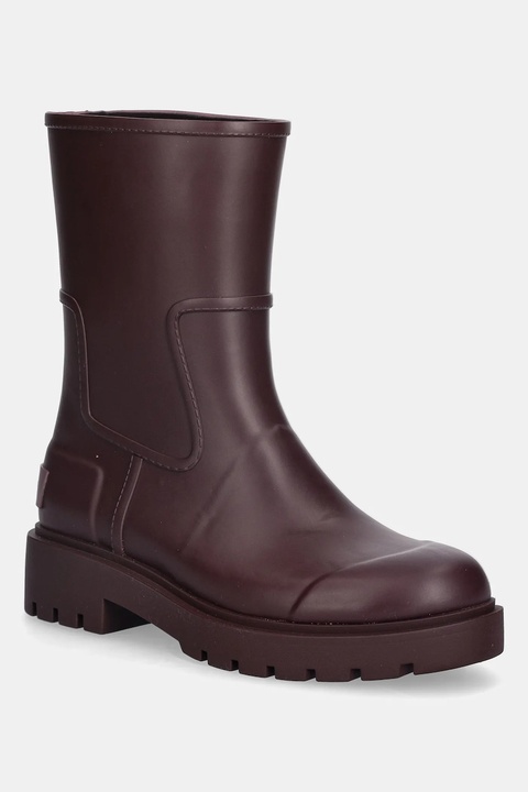 Calvin Klein kalosze MID RAINBOOT RUBBER damskie kolor bordowy YW0YW02004 - zdjęcie produktu nr 1