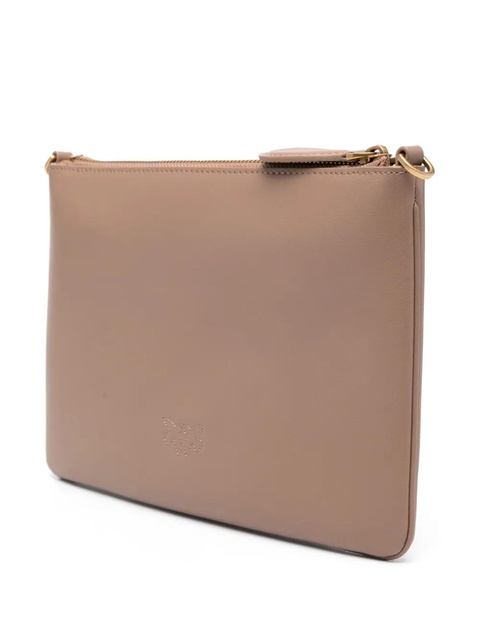 PINKO Love Birds-plaque leather crossbody bag - Neutrals - zdjęcie produktu nr 2