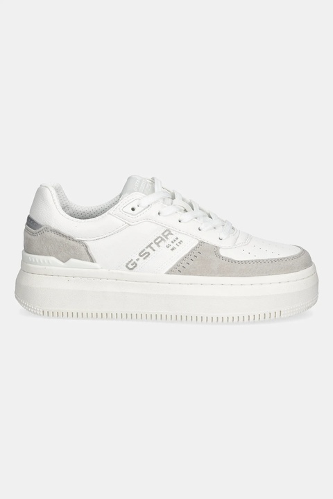 G-Star sneakersy EVE BSC LEA W damskie kolor biały 2411076501.WHT.SLVR - zdjęcie produktu nr 1