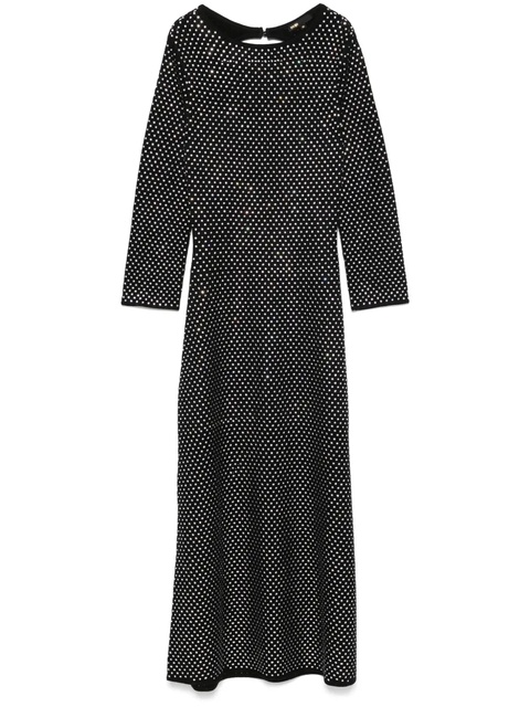 Maje rhinestoned maxi dress - Black - zdjęcie produktu nr 1