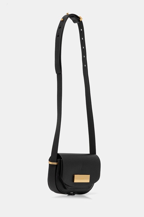 AllSaints torebka skórzana ETTA kolor czarny W294XD - zdjęcie produktu nr 2