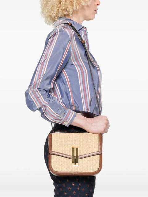 DeMellier The Vancouver woven-raffia shoulder bag - Neutrals - zdjęcie produktu nr 2