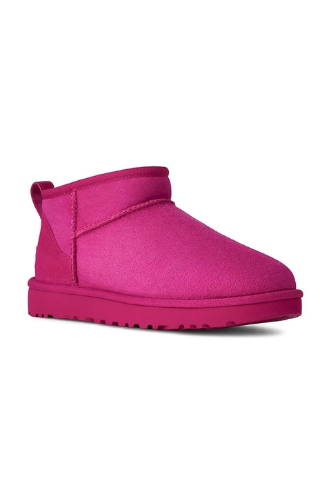 UGG śniegowce zamszowe Classic Ultra Mini kolor różowy 1116109.DNY - zdjęcie produktu nr 2