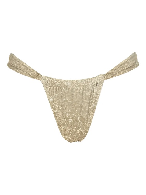 MC2 Saint Barth Noelle lurex bikini bottoms - Gold - zdjęcie produktu nr 2