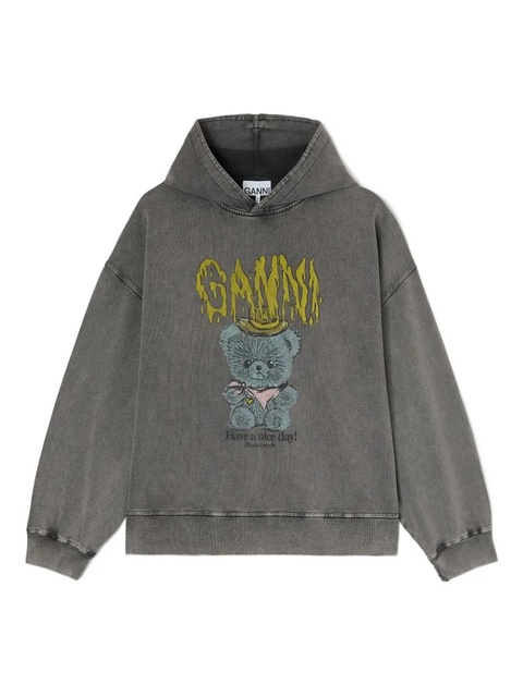 GANNI graphic hoodie - Grey - zdjęcie produktu nr 1