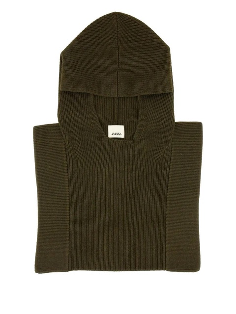 ISABEL MARANT merino wool hood - Brown - zdjęcie produktu nr 1