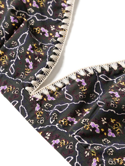 ISABEL MARANT Solange floral-print bikini top - Black - zdjęcie produktu nr 2