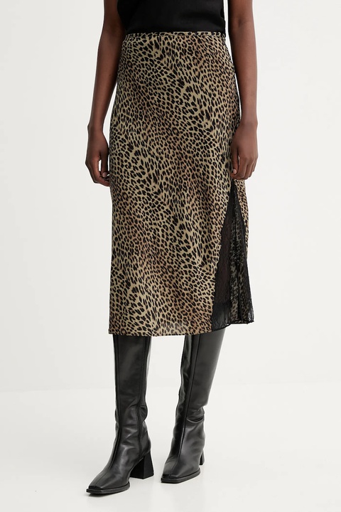 ZADIG&VOLTAIRE spódnica kolor zielony midi rozkloszowana WWSK01622 - zdjęcie produktu nr 1