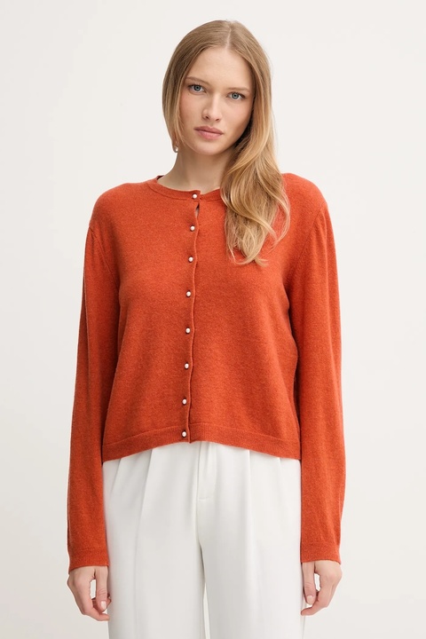 United Colors of Benetton sweter damski kolor pomarańczowy lekki 1002D501U - zdjęcie produktu nr 1