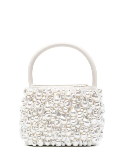 Cult Gaia Solene pearl-embellished top handle bag - White - zdjęcie produktu nr 1