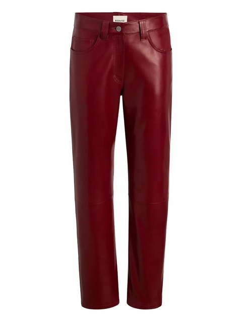 KHAITE Callum pocket lambskin trousers - Red - zdjęcie produktu nr 1