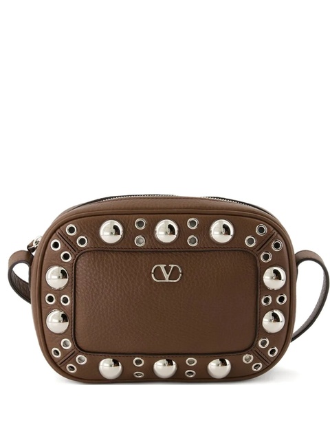 Valentino Garavani Nellcôte stud-embellishment shoulder bag - Brown - zdjęcie produktu nr 1