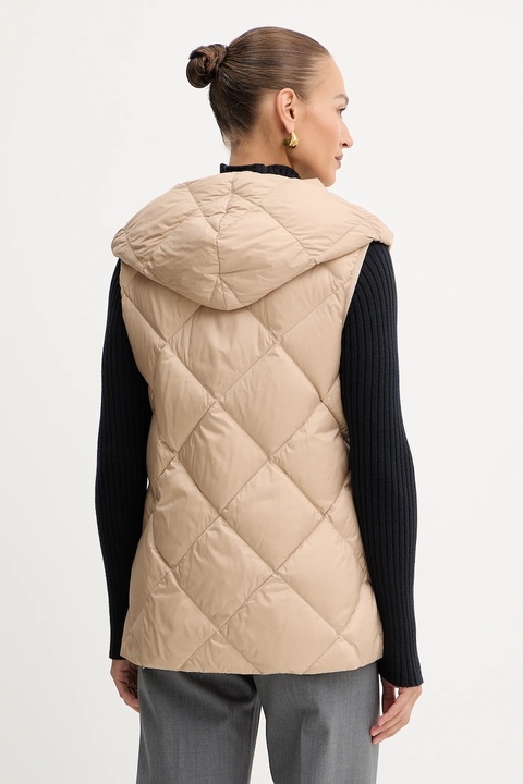 Weekend Max Mara bezrękawnik puchowy FRUTTO kolor beżowy zimowy 2525296012600 - zdjęcie produktu nr 2