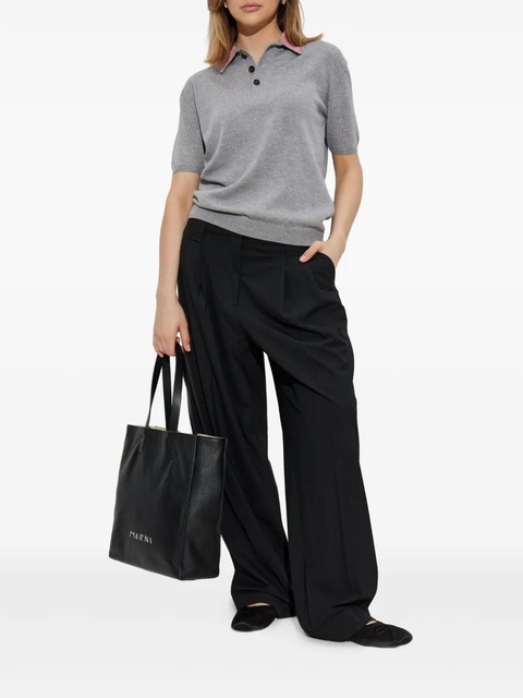 Marni jersey polo top - Grey - zdjęcie produktu nr 2