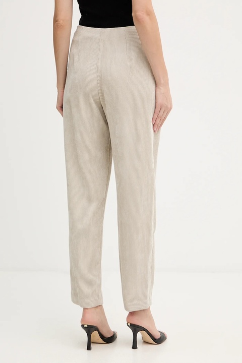 Armani Exchange spodnie damskie kolor beżowy fason chinos high waist XW001268 AF16202 - zdjęcie produktu nr 2