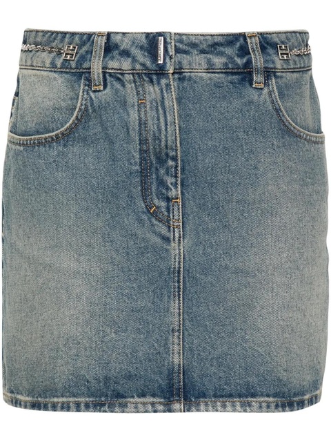 Givenchy 4G-chain mini skirt - Blue - zdjęcie produktu nr 1