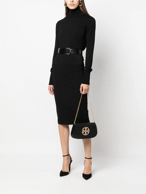Tory Burch Reva logo-plaque shoulder bag - Black - zdjęcie produktu nr 1
