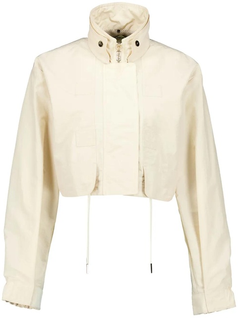 FENDI stand-up collar cropped jacket - Neutrals - zdjęcie produktu nr 1