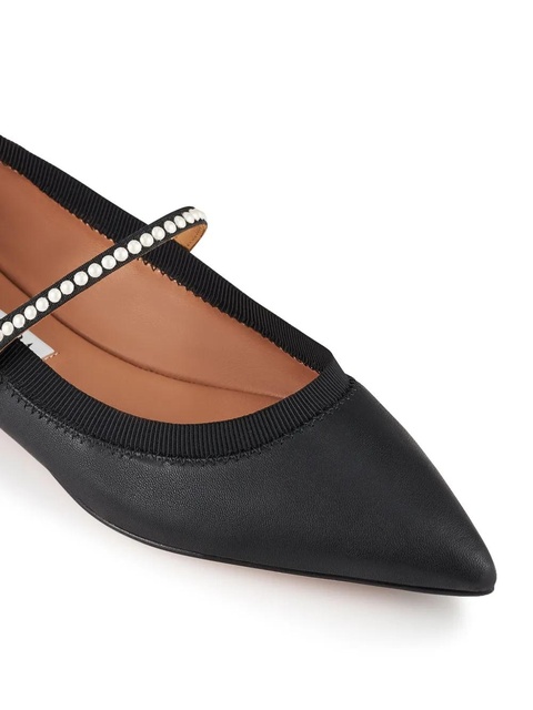 Aquazzura Romy pearl ballerina shoes - Black - zdjęcie produktu nr 2