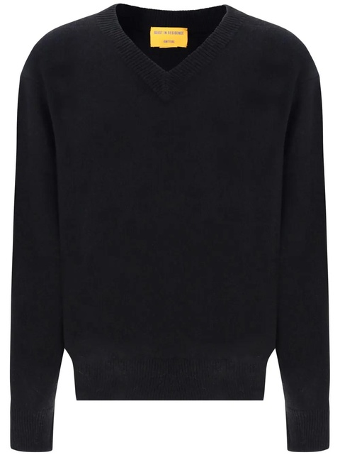 Guest In Residence v-neck sweater - Black - zdjęcie produktu nr 1