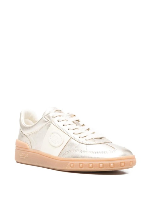 Valentino Garavani studded leather sneakers - Gold - zdjęcie produktu nr 2