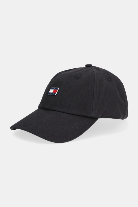 Tommy Jeans czapka z daszkiem bawełniana kolor czarny AW0AW17901 - zdjęcie produktu nr 2