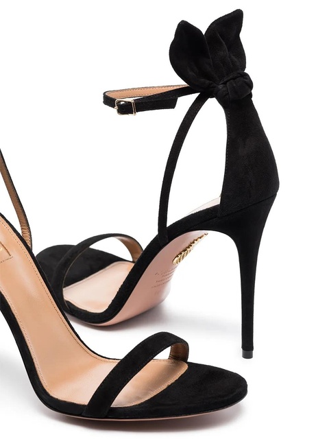 Aquazzura Bow Tie 105mm bow sandals - Black - zdjęcie produktu nr 2