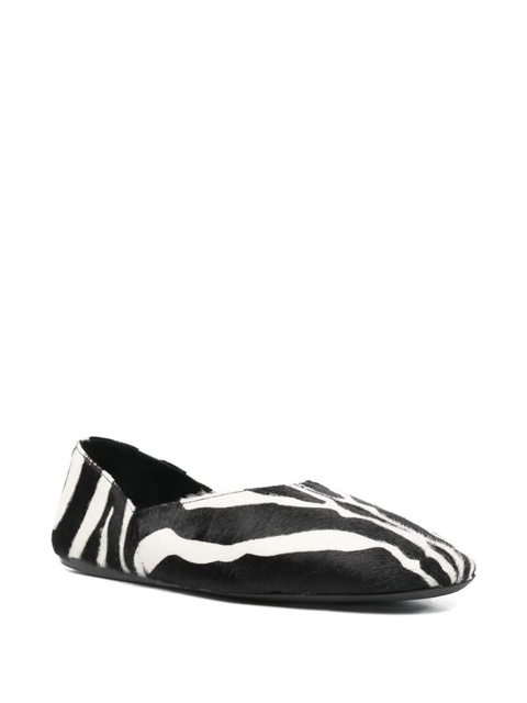 KHAITE Jane animal-print ballet flats - Black - zdjęcie produktu nr 2