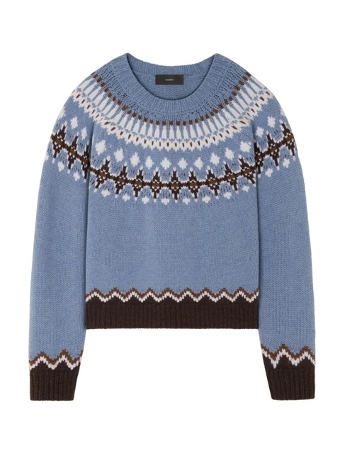 Alanui Sweet Winter wool sweater - Blue - zdjęcie produktu nr 1