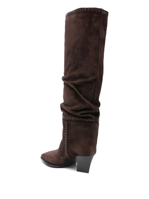Jimmy Choo 60mm Hart Stitch heeled boots - Brown - zdjęcie produktu nr 2