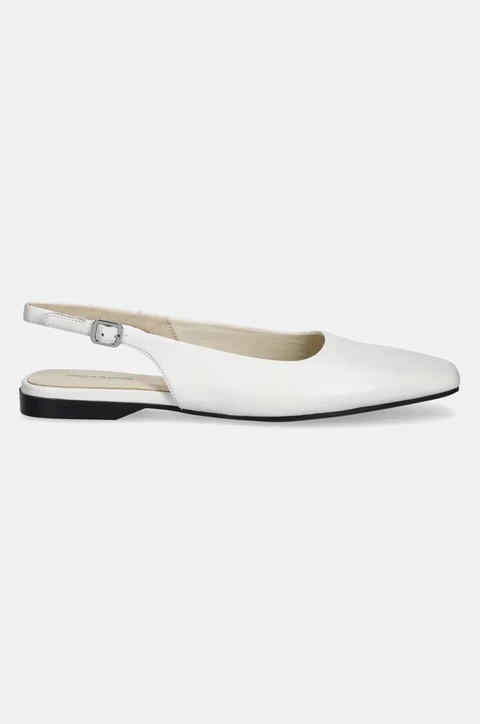 Vagabond Shoemakers baleriny skórzane DELIA kolor biały z odkrytą piętą 5907-201-01 - zdjęcie produktu nr 2