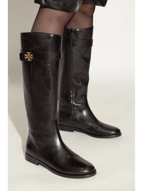 Tory Burch T Lock knee boots - Black - zdjęcie produktu nr 1