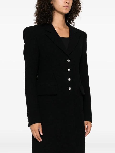 Alessandra Rich jewel-buttoned coat - Black - zdjęcie produktu nr 2