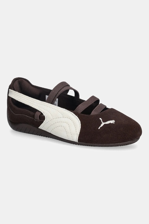 Puma baleriny zamszowe Speedcat Ballet kolor brązowy 406758 - zdjęcie produktu nr 1